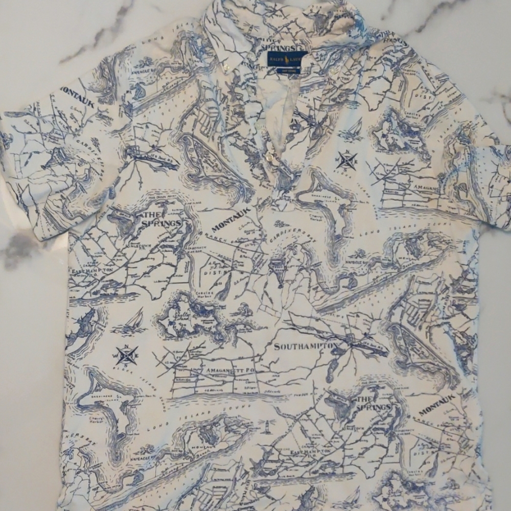 Ralph Lauren Hampton print polo XL